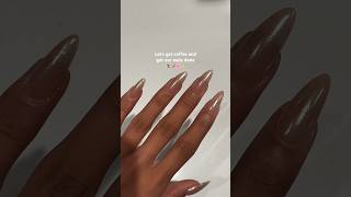 Let s Get Coffee and Get Our Nails Done Nude Chrome Nails