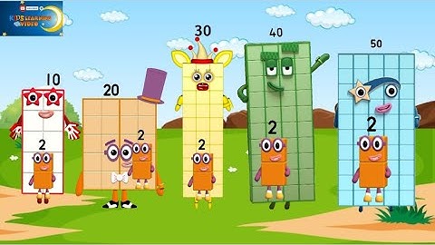 unlocks!numberblocks skip counting by 2 again and again added| learn addition @kidslearningvideos29