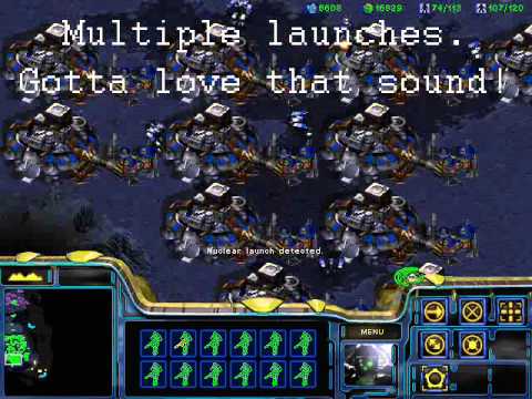 Massive nuke overkill on StarCraft: Broodwar