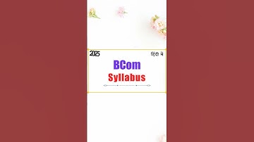 bcom syllabus 2025