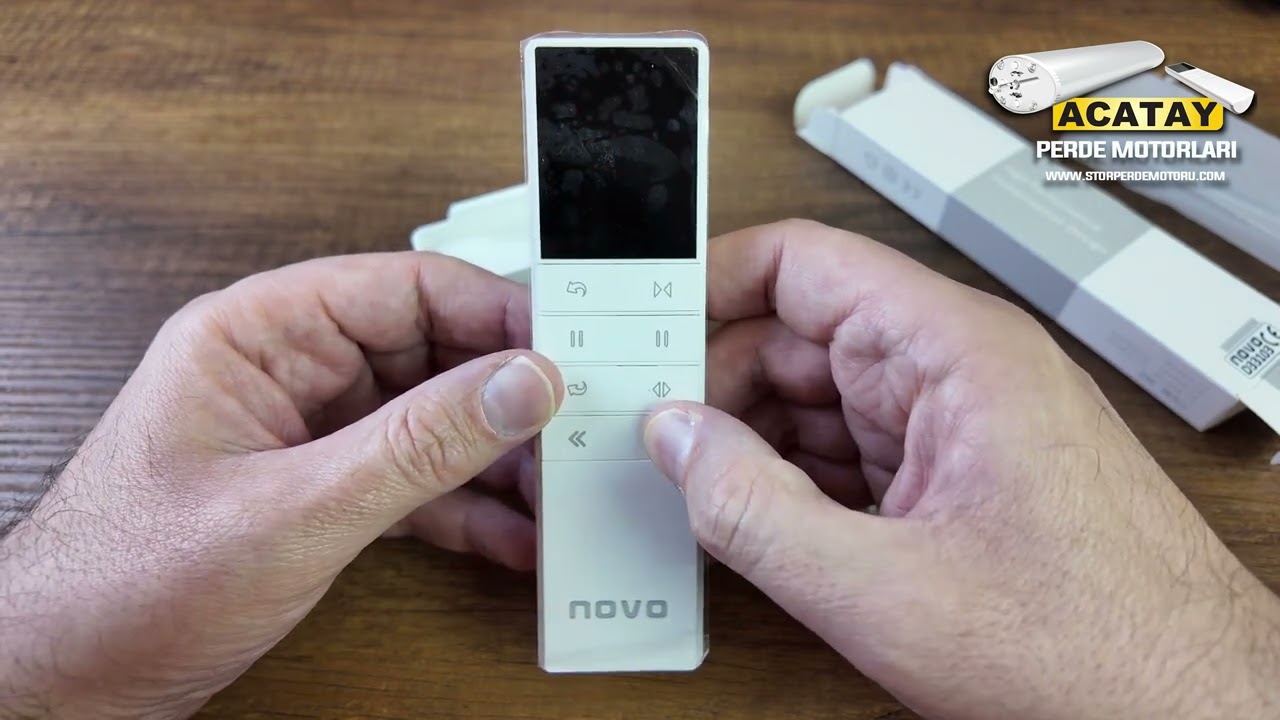 ACATAY D33103 BEYAZ 6 KANALLI LED EKRAN UZAKTAN KUMANDA KUTU AÇILIŞI | AC DİKEY PERDE MOTORLARI İÇİN