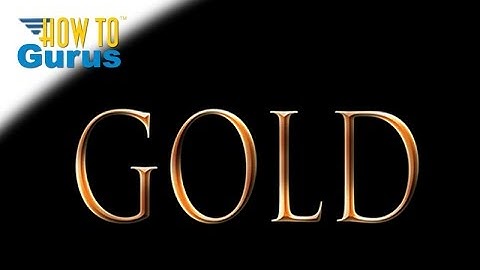 How You Can Make a Gold Text Effect in Photoshop Elements