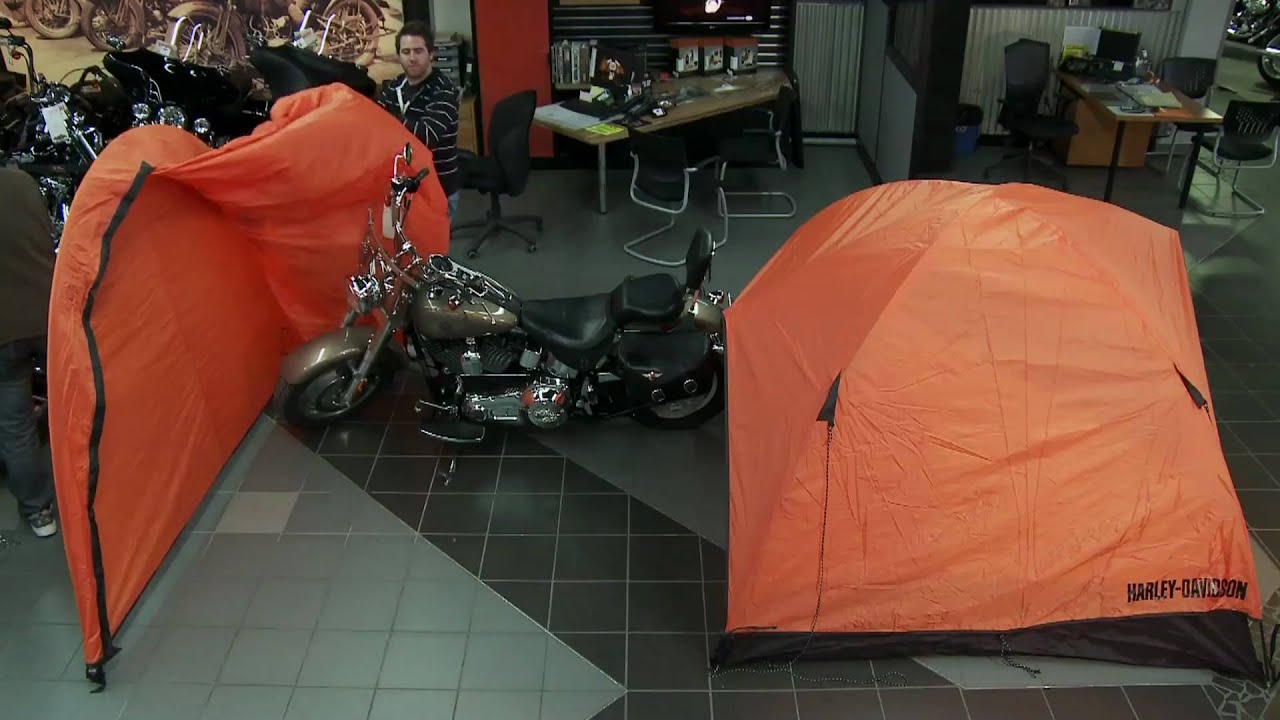 harley davidson motorcycle tent