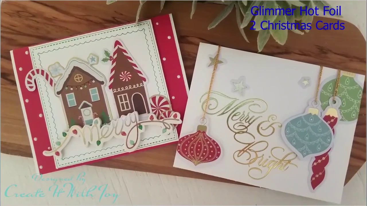 Glimmer Hot Foil System Unboxing, 2 cards using Glimmer Foil Plates