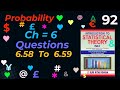 BSMCh # 6 | Q6.58 To Q6.59 | Probability