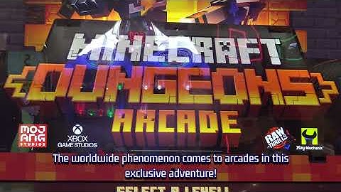 Minecraft Dungeons Arcade by Play Mechanix/Raw Thrills [Amusement Expo 2021]