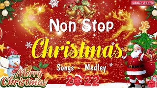 Non Stop Christmas Songs Medley 2021 - 2022 🎄🎁 Greatest Christmas Songs Medley 2021 - 2022⛄⛄⛄