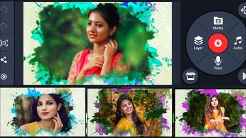 How to create splatter effect video editing in kinemaster telugu | Ink splatter effect video editing