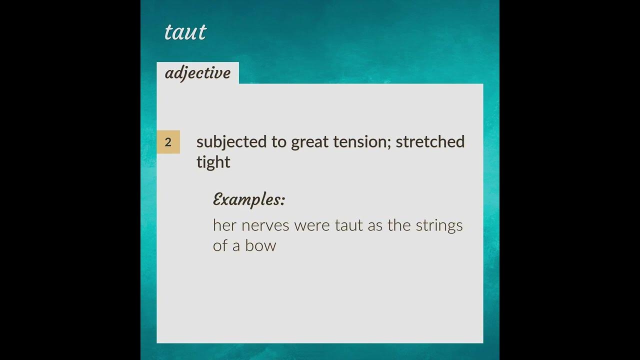 taut-meaning-of-taut-youtube