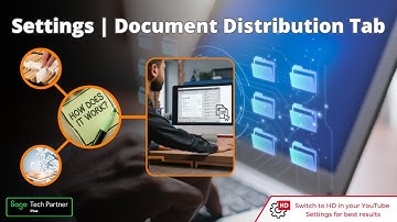 Sicon Documents - Settings | Document Distribution Tab