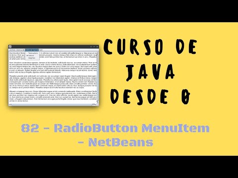 82. How to use RadioButton MenuItems in your application | NetBeans | Java Course from scratch