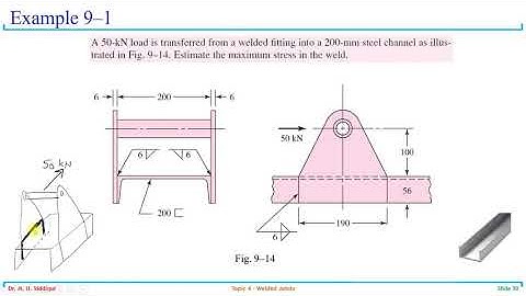 MD Lecture 17 Welded Joint 4 Torsional and bending stresses in welds