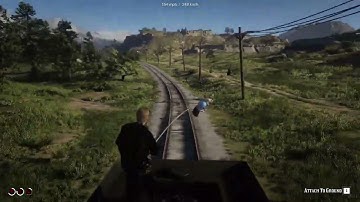 RDR2 - What if we drive 200 MPH with a TRAIN??