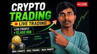 आज की Crypto Trading LIVE | BTC, ETH, SOL Entry & Beginner learning ?