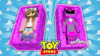 POWER RANGERS HELP SAVE THE TOYSTORE! Minecraft Toystore | LittleKelly