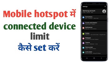 Mobile hotspot से connected device limit kaise set kare
