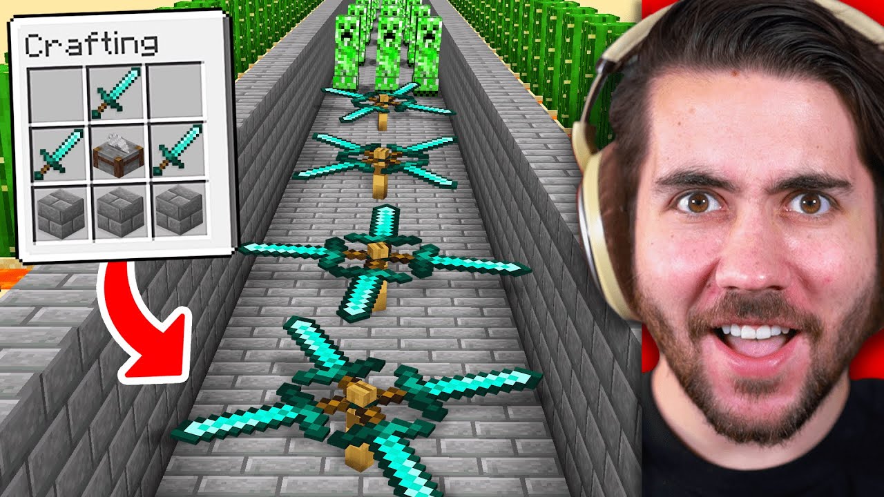Viral Minecraft Defense Hacks VS 10,000 Creepers !?