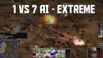 C&C Generals - 1 vs 7 Brutals -  AI - Extreme