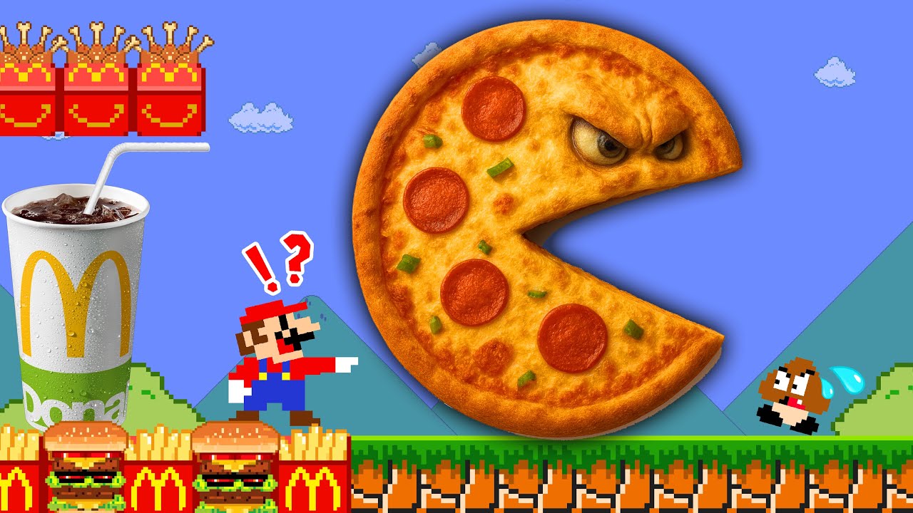 Mario Wonder Super Mario Bros. But Every Seed Mario Touchs Become to McDonald| POWER-UP MARIO