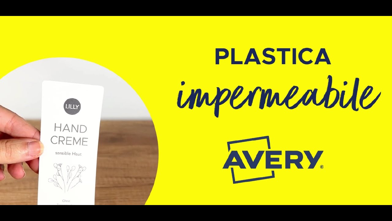 Etichette Avery in Plastica Impermeabili: Scopri tutti i vantaggi