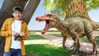 Jason And Alex Real Dinosaurs In The Park Adventure