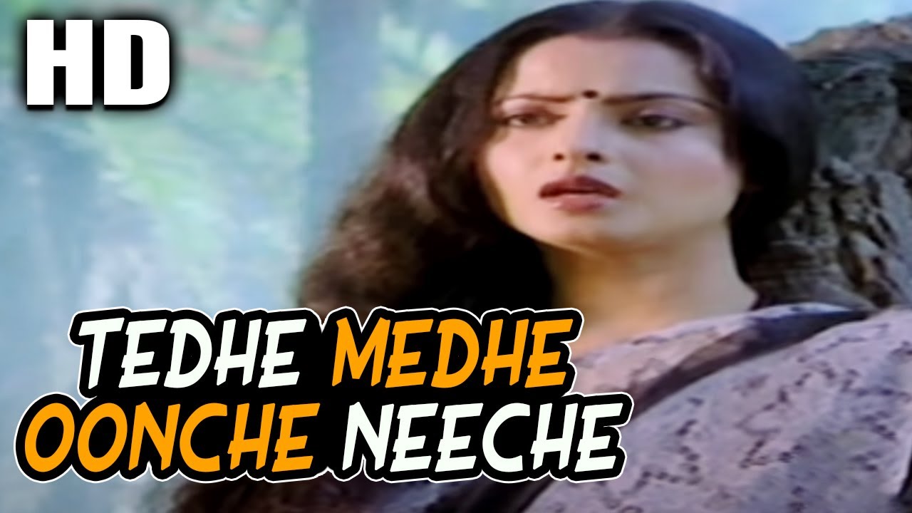 Tedhe Medhe Oonche Neeche  Lata Mangeshkar  Raaste Pyar Ke  Jeetendra Rekha Shabana Azmi