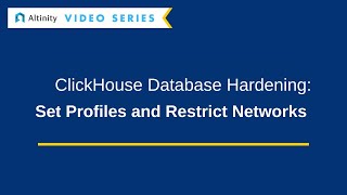 Celebrity Database Hardening Tutorial: Set User Profiles and Restrict User Host Networks Wealth