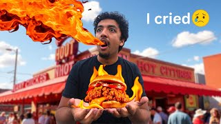 Trying Nashville Hot Chicken For The First Time (Carolina Reaper Tender)