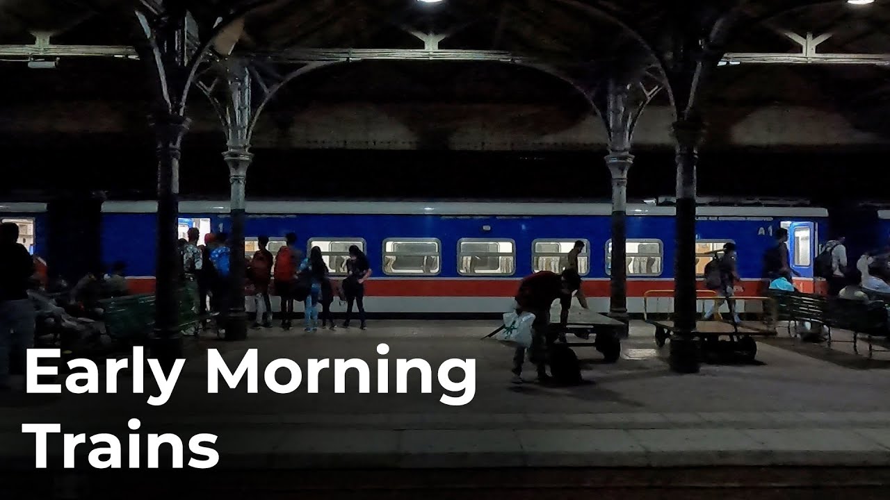 Early Morning Filming at Fort Railway Station in Sri Lanka