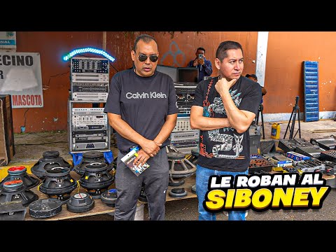 LE ROBAN EL EQUIPO A SONIDO SIBONEY Y LO ENCUENTRA EN EL TIANGUIS