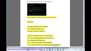 Fix Integrity For Mac Not Uninstalling