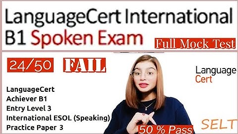 LanguageCert International ESOL SELT B1 Listening, Reading, Writing & Speaking|| Computer based 2023