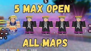 5 Max open on Every Map! Anime Fighter Simulator