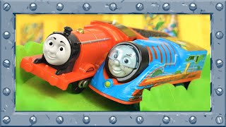 Whaaat??? James is FASTER then Turbo Thomas!?  Thomas and Friends Turbo Racing Challenge