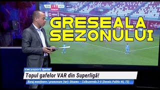 Topul gafelor de arbitraj din sezonul 2023/2024 din SuperLigă au fost explicate de Marius Avram