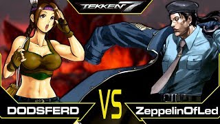 『鉄拳7』 DODSFERD [ julia ジュリア・チャン ] vs [ dragunov セルゲイ・ドラグノフ ] ZeppelinOfLed 철권7