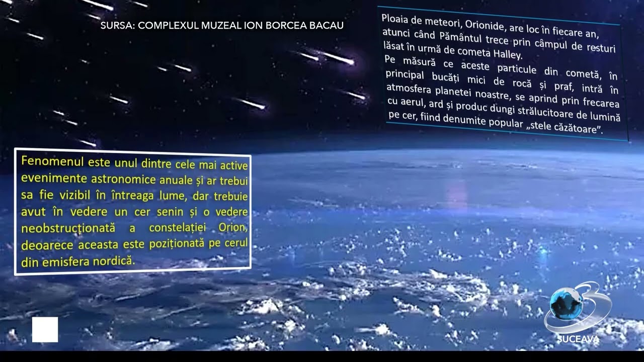Shooting star shower on the night of October 20 to 21 - YouTube
