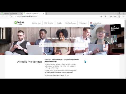 Die Onleihe, Teil 1: Allgemeines & Hilfe