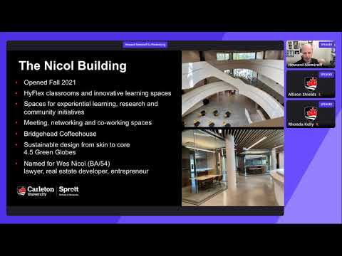 Virtual Fall Open House 2021: Sprott School of Business