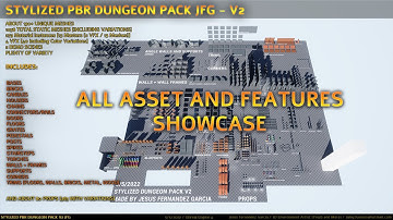 Stylized Dungeon Pack JFG V2 UE4 Features Showcase