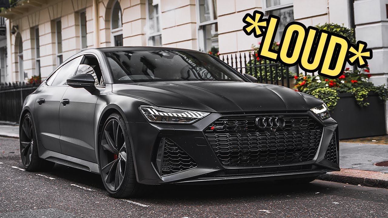 *LOUD* STRAIGHT PIPED 800+ HP Murdered 2021 RS7 C8 Terrorizes LONDON! Pops, bangs and accelerations!