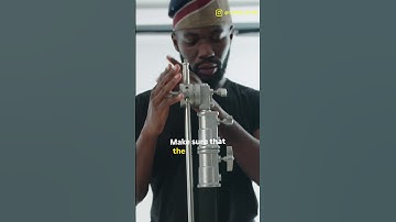 How to properly setup light on a C- stand #videography #photography