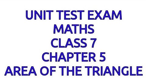CLASS 7 CHAPTER 5 - AREA OF TRIANGLE 2020-21 | KERALA SYLLABUS | Kite Victers | ONLINECLASS
