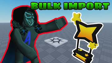 Bulk import will save you a bunch of time!|How to use bulk import in ROBLOX when importing models