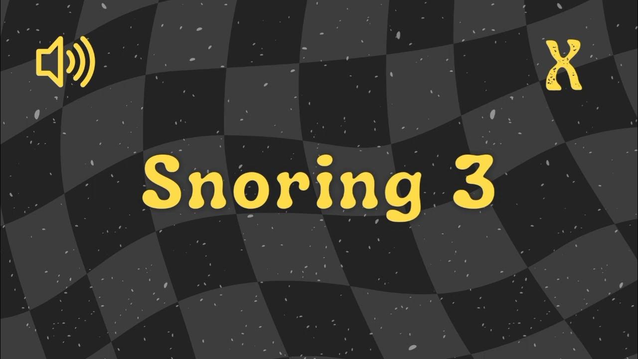 Snoring 3 - Sound Effect - YouTube