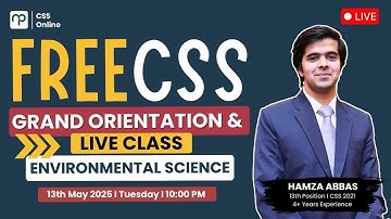 🚀Crack CSS 2026 Environmental Science with Sir Hamza Abbas (CSS 2021)–FREE  Session by Nearpeer!