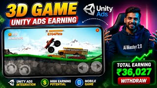 Made 3D Game, No Coding 🎉 Earn Money with Unity Ads, Mobile Coding