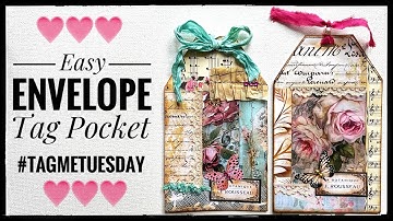 Easy - Envelope Tag Pocket #tagmetuesday