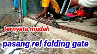 How to install a folding gate track#sentirtv#foldinggate