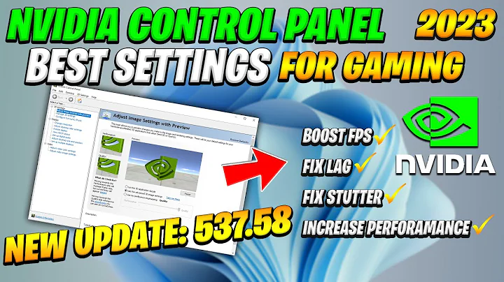 Nvidia Control Panel New update 537.58 (2023 FOR Best Setting Gaming)